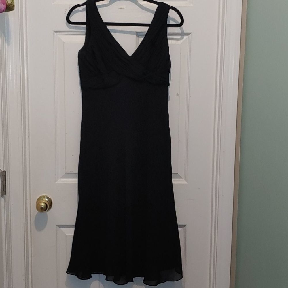 Adrianna Papell black dress Sz 10 NWOT